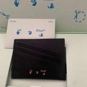 OFF WHITE Jitney Arrows-motif cardholder